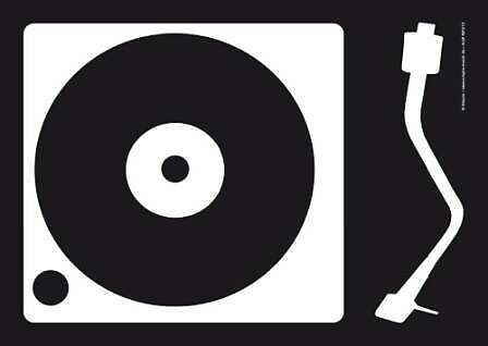 Plattenspieler - Vinyl-Aufkleber - Stickers online kaufen 